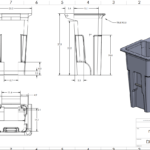 2D drawing for smart bin