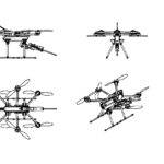 2d illustration of a drone design prepared by umer designs