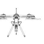 2d illustration of a drone design prepared by umerdesigns,com