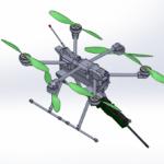 3d modeling of a drone prepared by umerdesigns,com