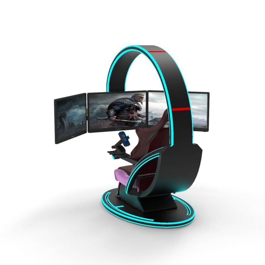 gaming station 3d model by umer